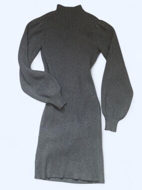 &merci Ribbed Knit Sweater Dress